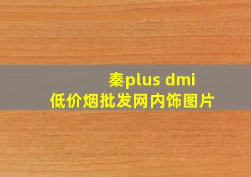 秦plus dmi(低价烟批发网)内饰图片